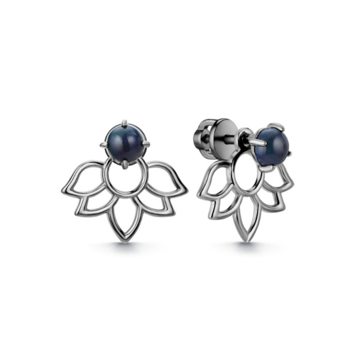 Серьги с опалом из серебра 5013
