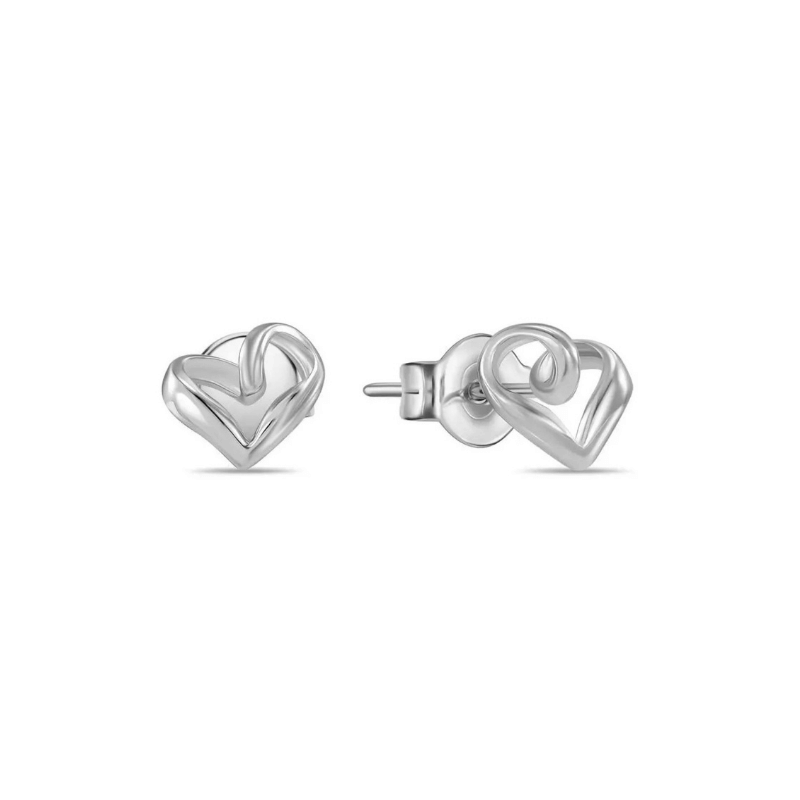 Серьги пусеты без вставки из серебра E-2036-SL-493L