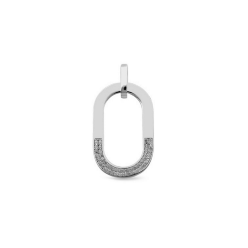Подвеска с фианитами из серебра 1025П(Ф1).Rh